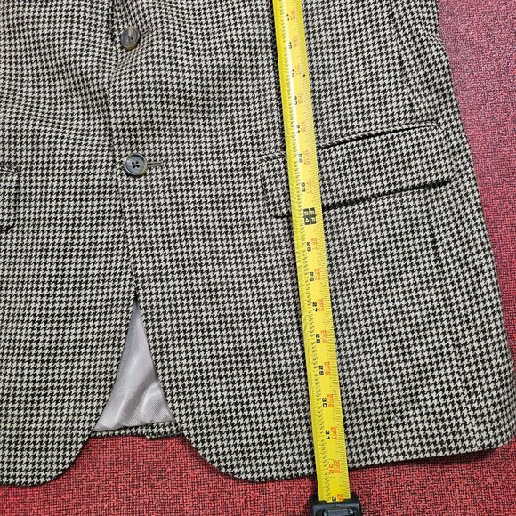 Lauren Ralph Lauren Wool Houndstooth Blazer Sport Coat 42R Quiet Luxury Academia - Picture 8 of 10